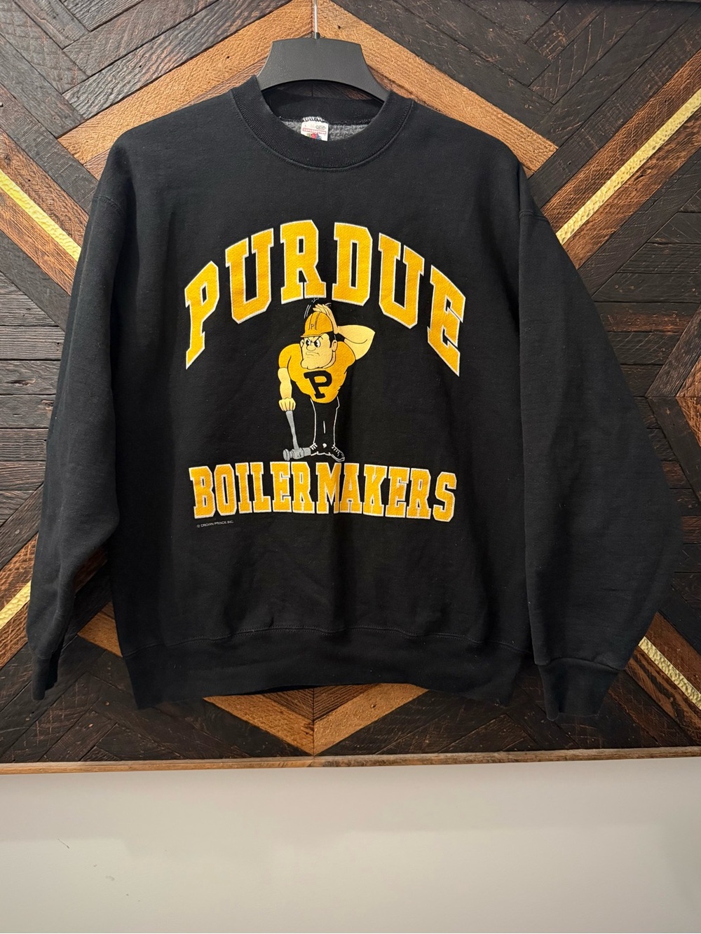 Vintage 1990s Purdue Boilermakers Crewneck Sweatshirt Made in USA